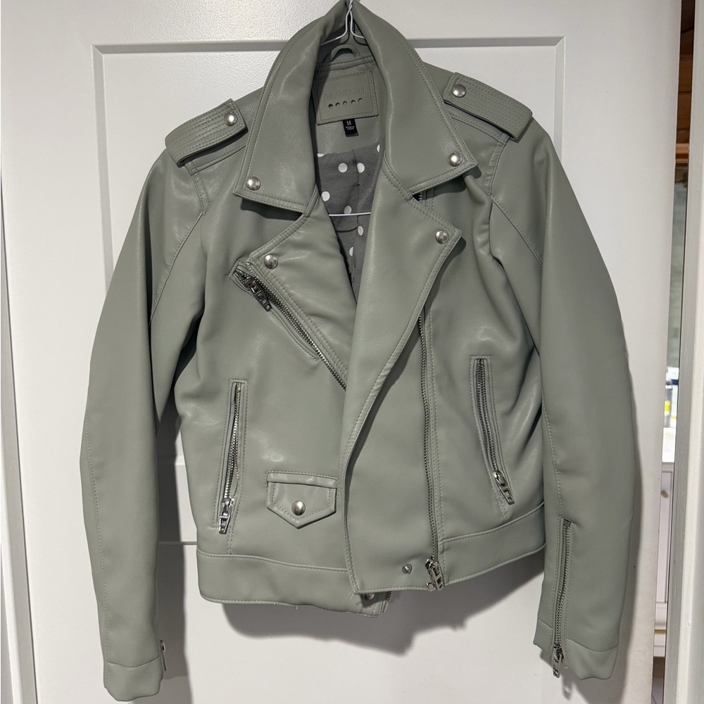 Blank NYC Olive Leather Jacket